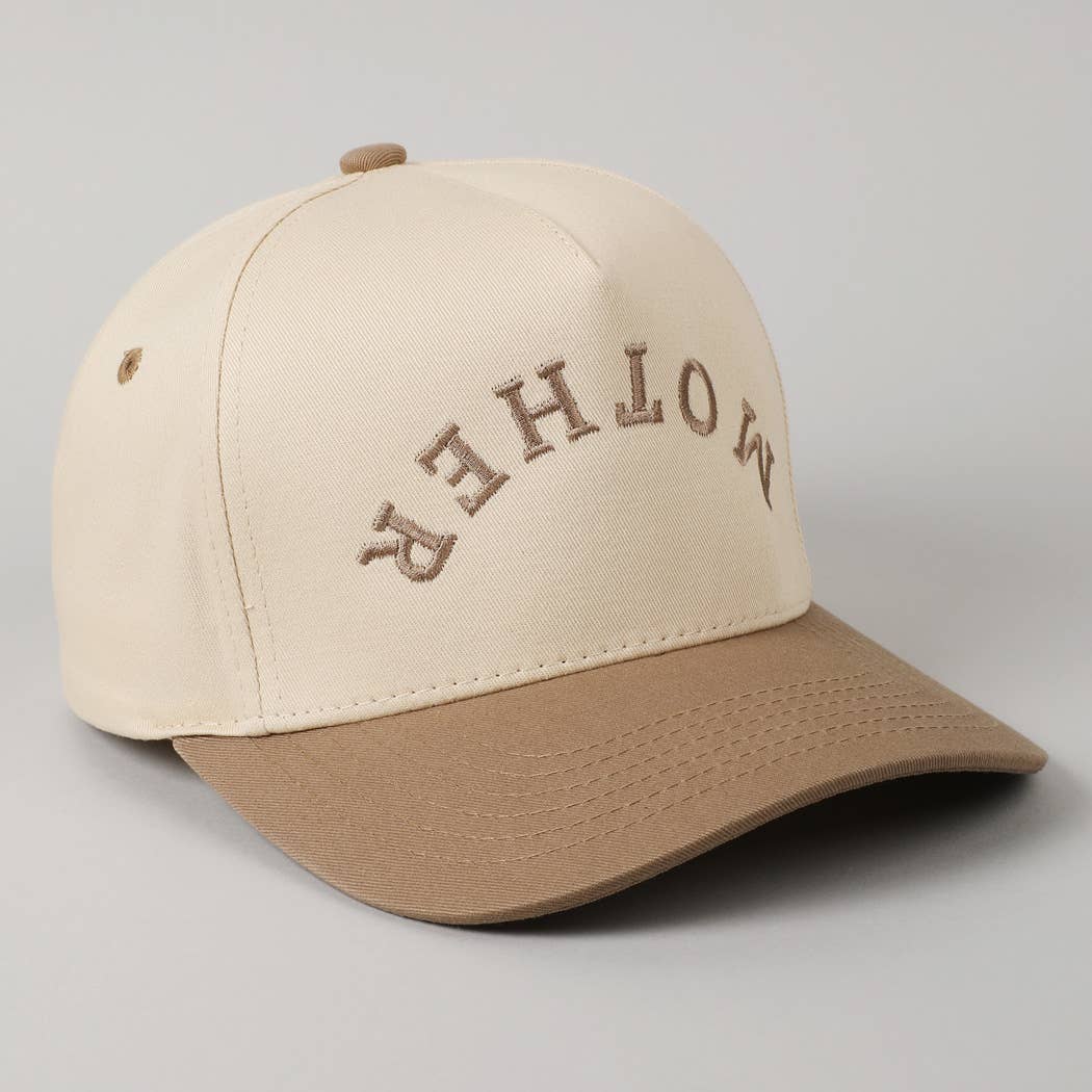 MOTHER Upside Down Embroidery Cap