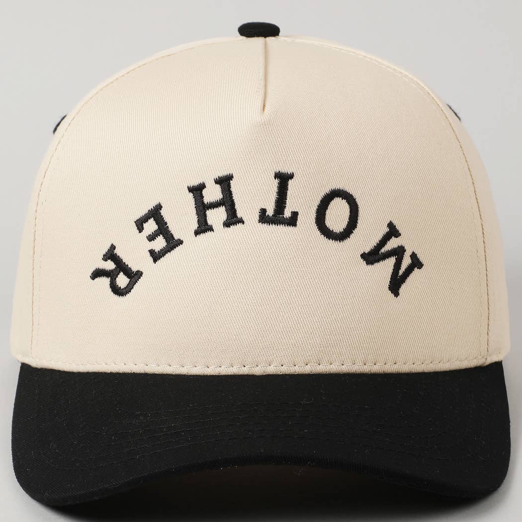 MOTHER Upside Down Embroidery Cap