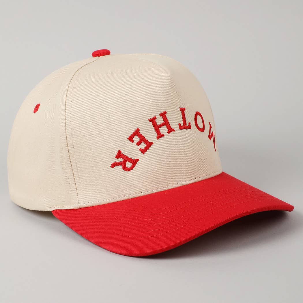 MOTHER Upside Down Embroidery Cap