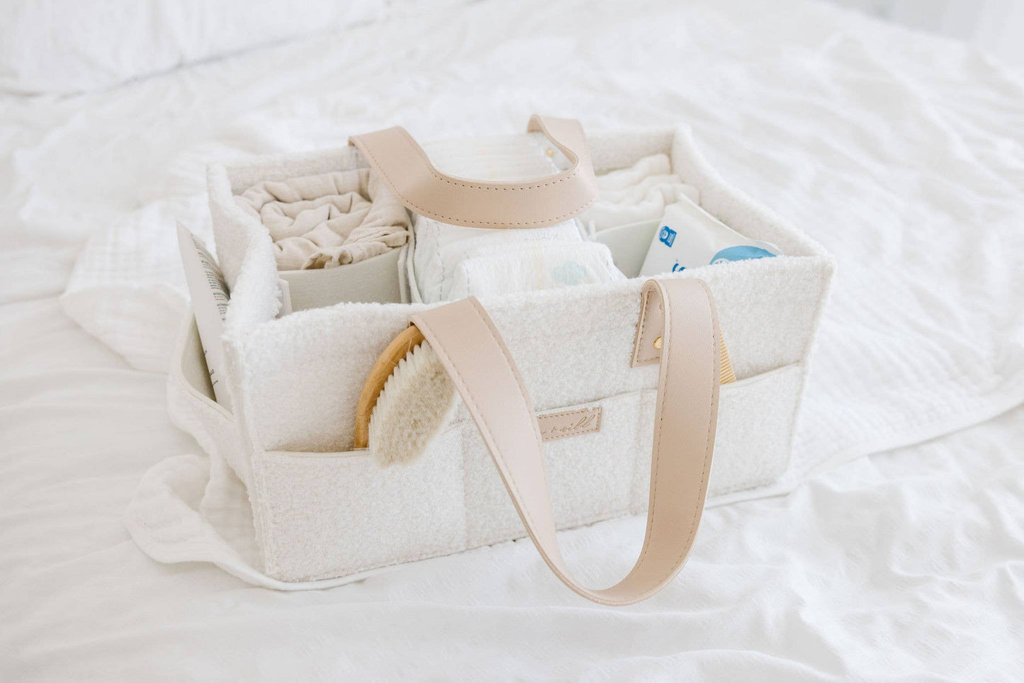 Teddy Fabric Diaper Caddy