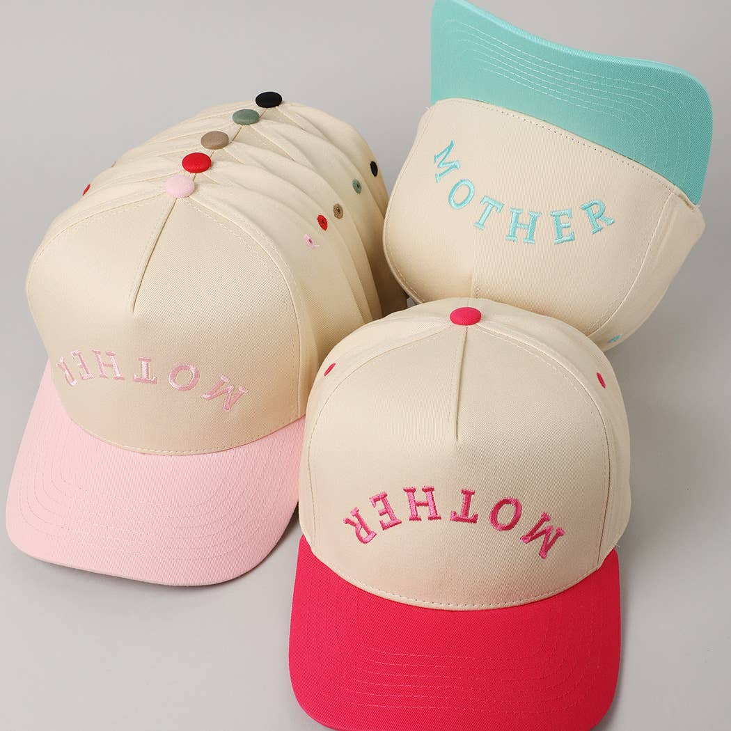 MOTHER Upside Down Embroidery Cap
