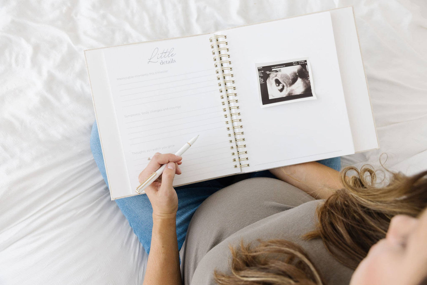 Pregnancy Journal - Sand Linen