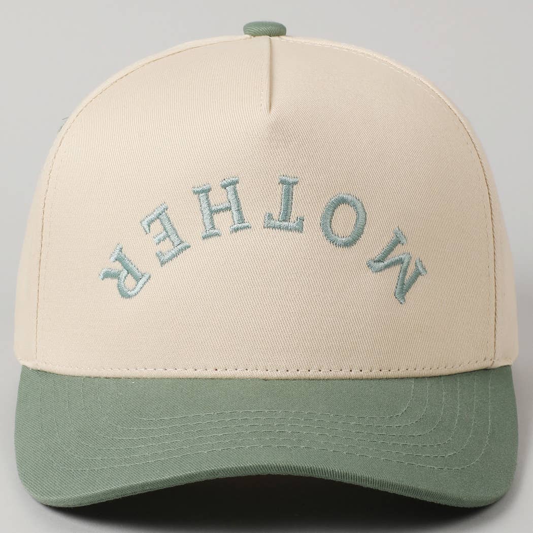 MOTHER Upside Down Embroidery Cap
