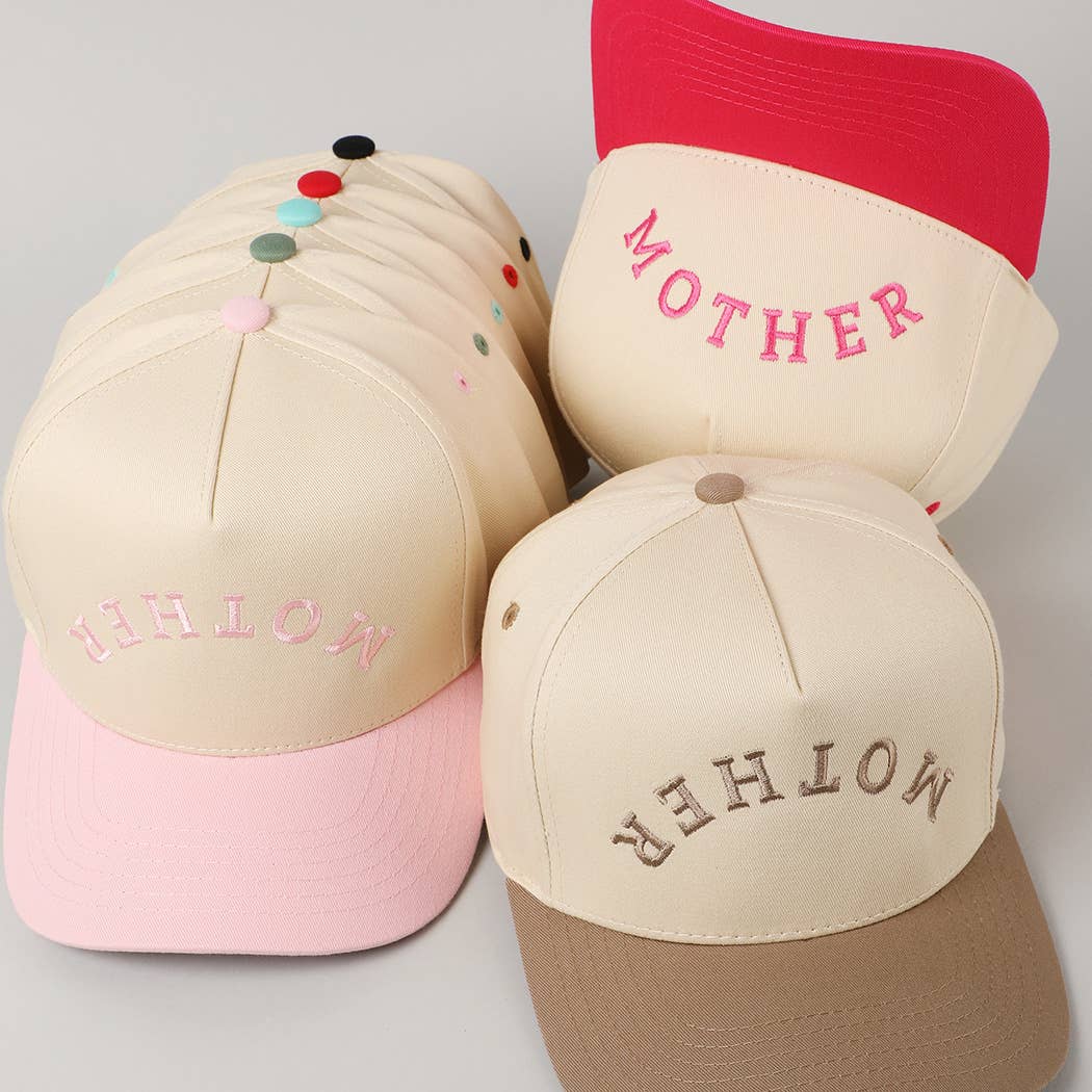 MOTHER Upside Down Embroidery Cap