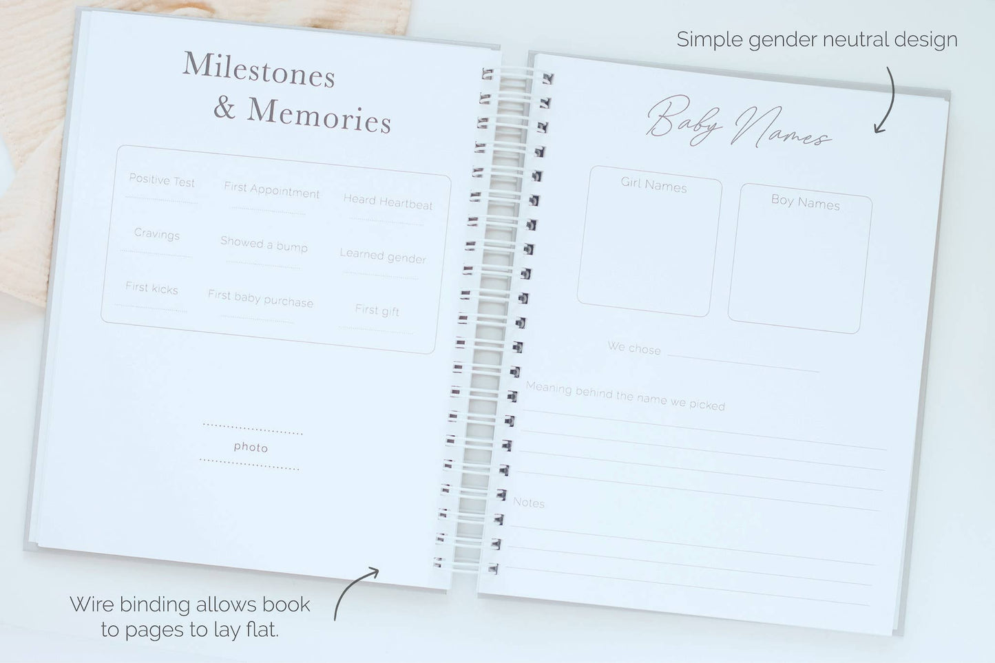 Pregnancy Journal - Sand Linen