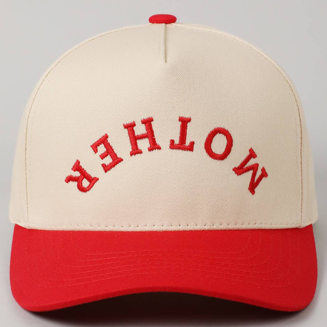 MOTHER Upside Down Embroidery Cap