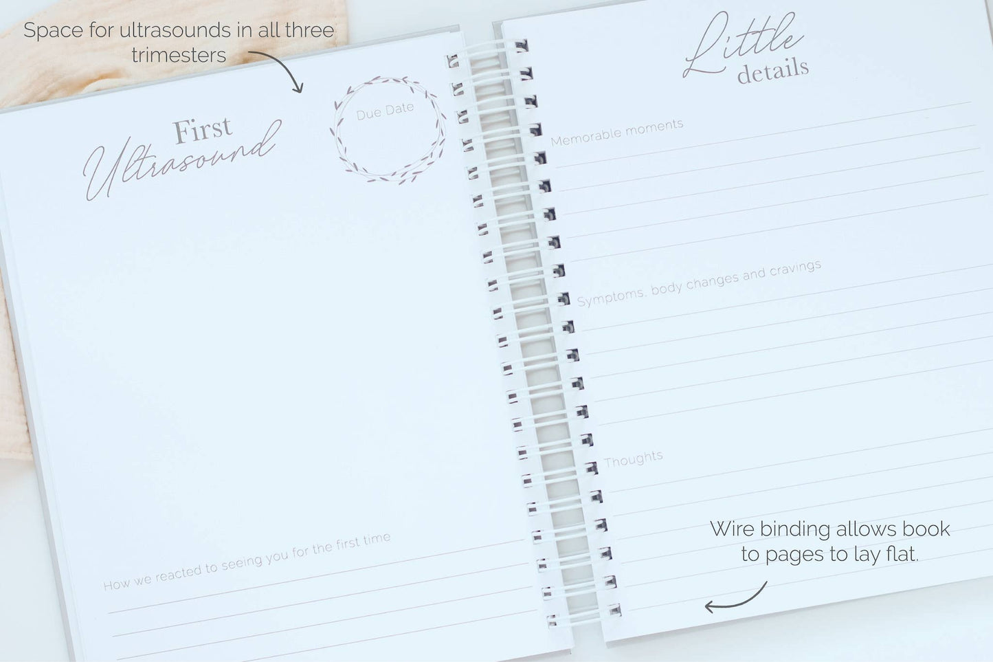 Pregnancy Journal - Sand Linen