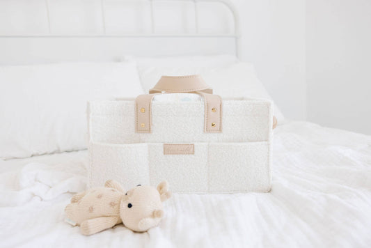 Teddy Fabric Diaper Caddy