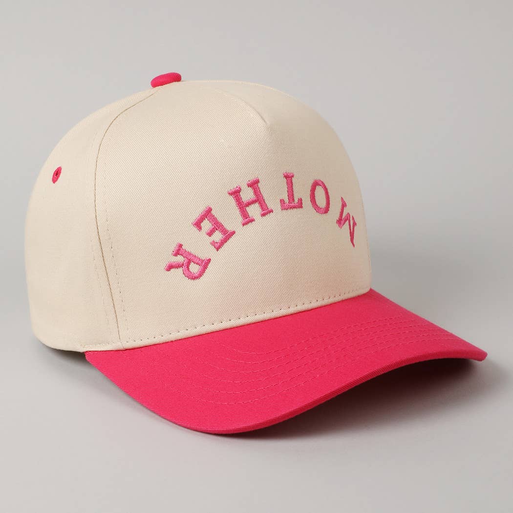 MOTHER Upside Down  Embroidery Cap