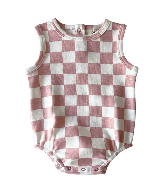 Organic Dune Bubble-Strawberry Shortcake Checkerboard