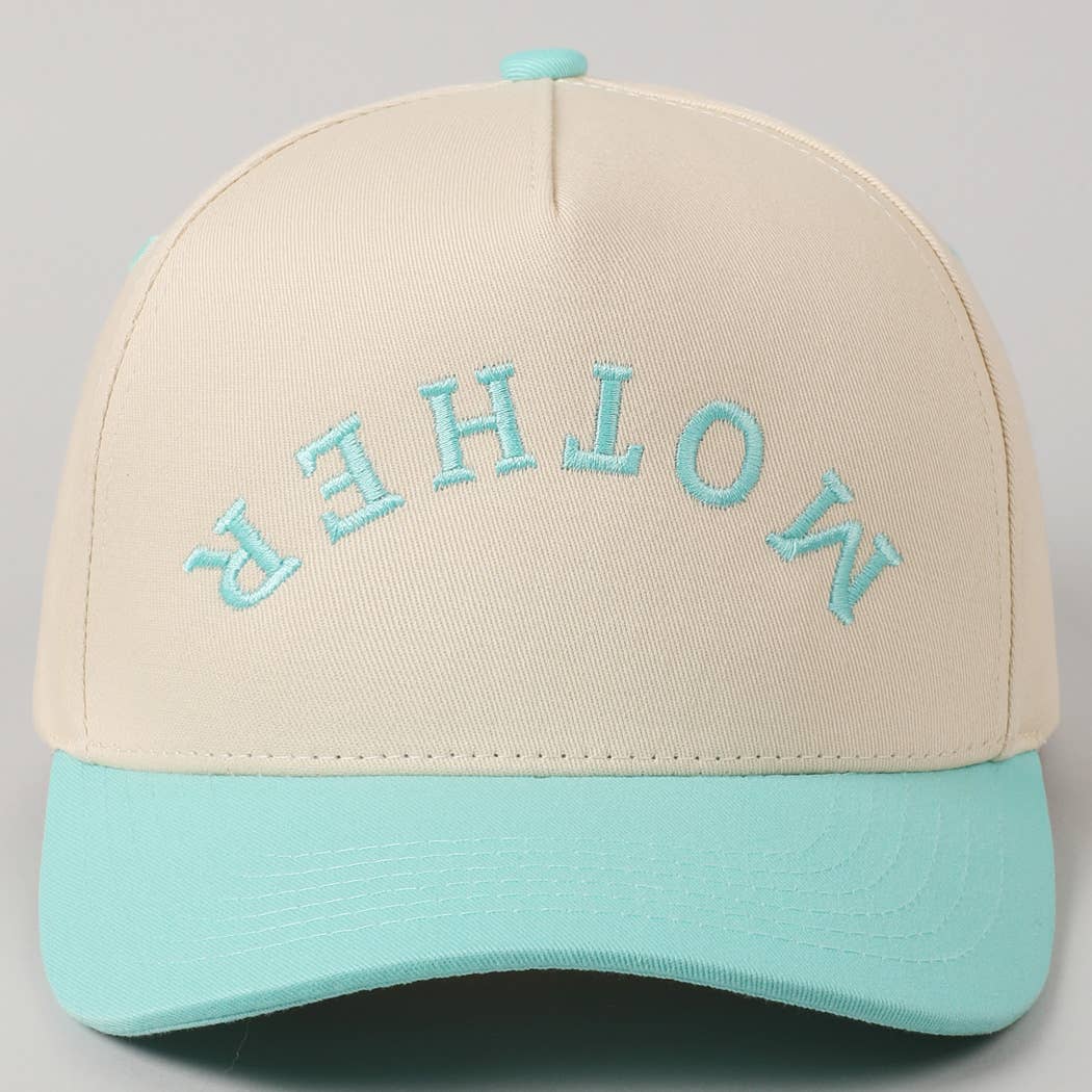 MOTHER Upside Down  Embroidery Cap