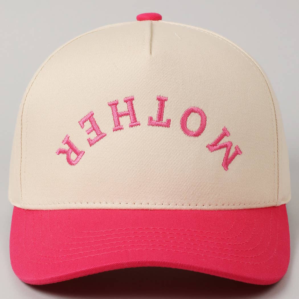 MOTHER Upside Down  Embroidery Cap