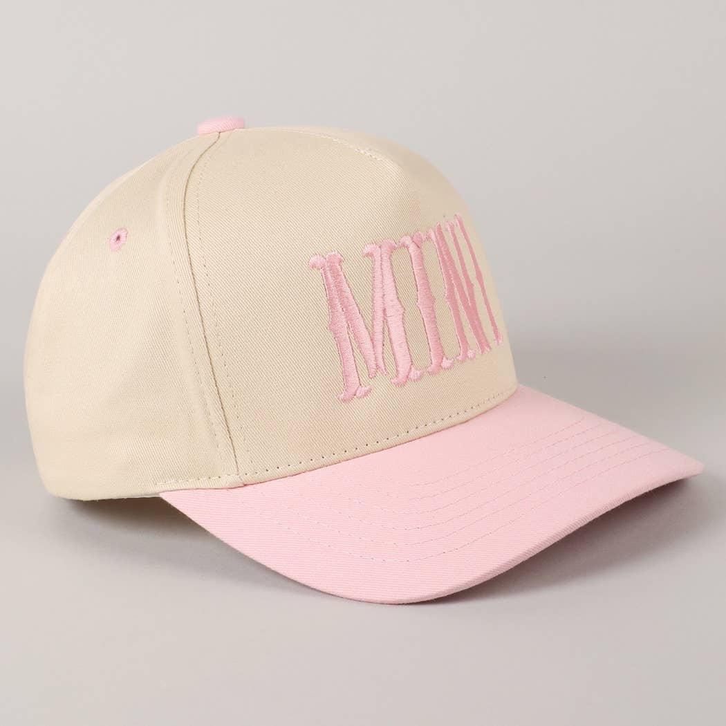 MINI Lettering Embroidery Kids Baseball Cap