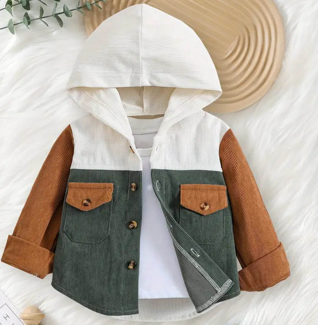 Corduroy Block Shacket