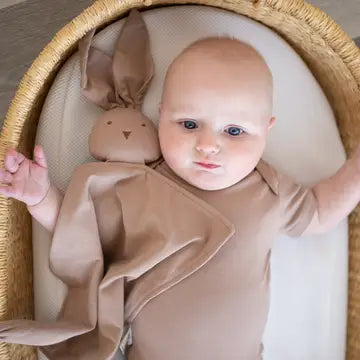 Organic Cotton Bunny Lovey – Mocha
