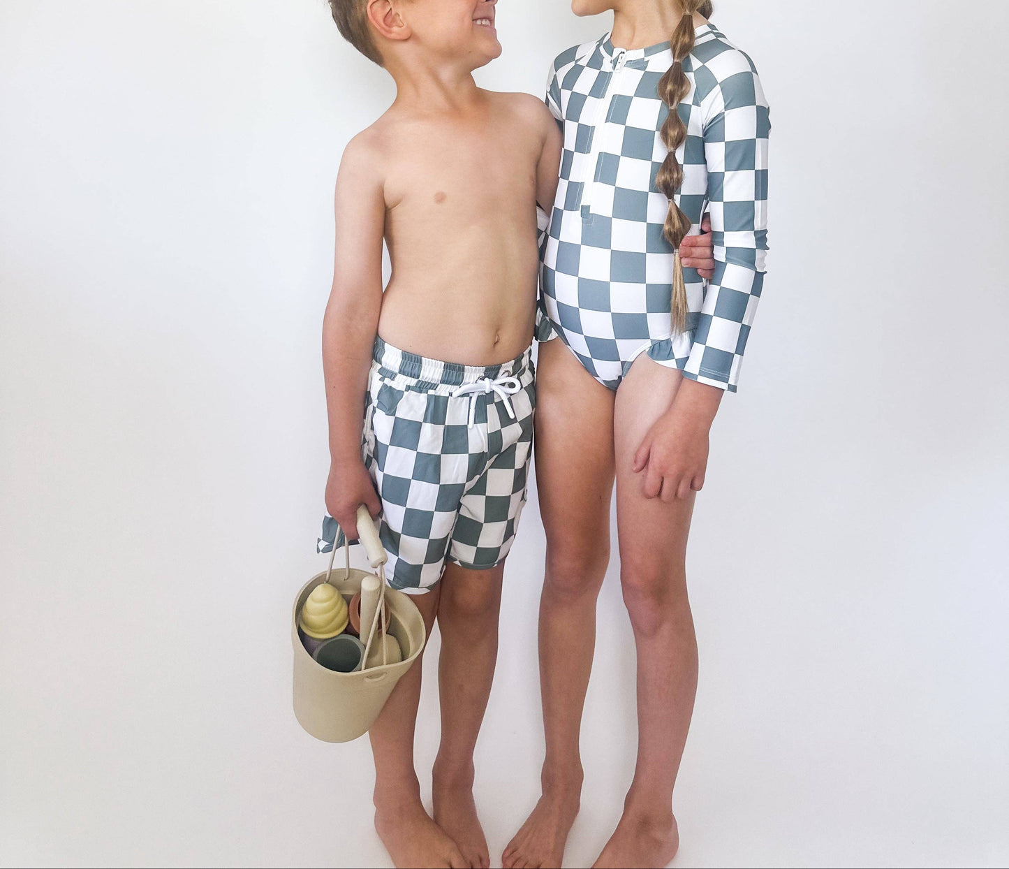 Check Swim Short