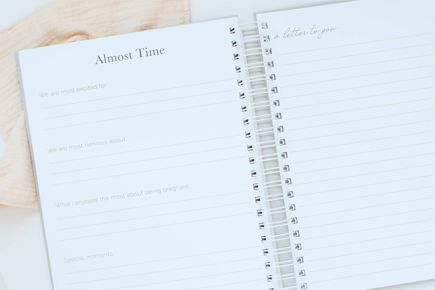 Pregnancy Journal - Sand Linen