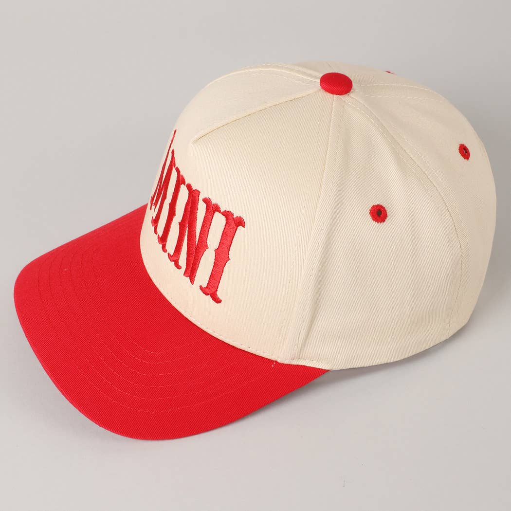 MINI Lettering Embroidery Kids Baseball Cap